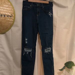 Ripped Skinny Stretchy Jeans